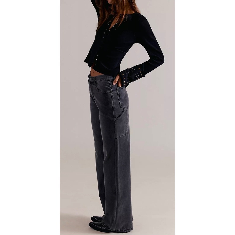 Free People Tinsley‎ Baggy High-Rise Jeans Size 26 Excellent Condition